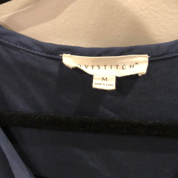 Love Stitch Navy Romper - Picture 2 of 5